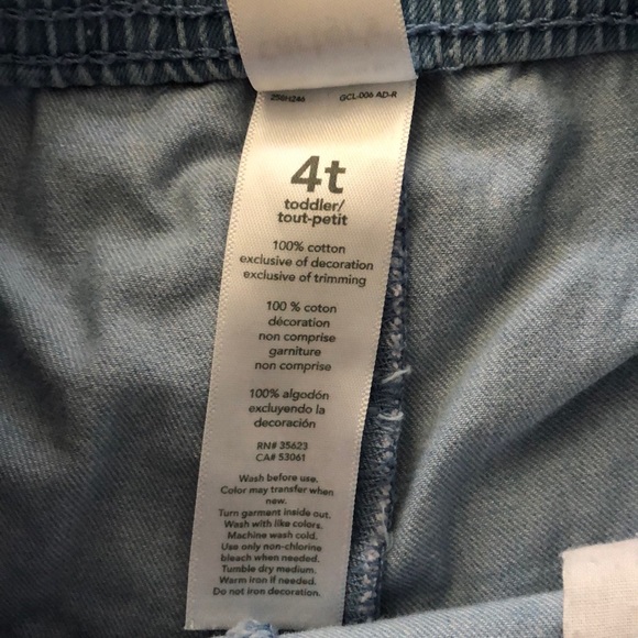 Carter’s Girls denim look Shorts - Picture 4 of 7